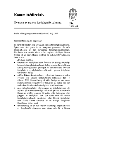 Omslaget till dir. 2009:45