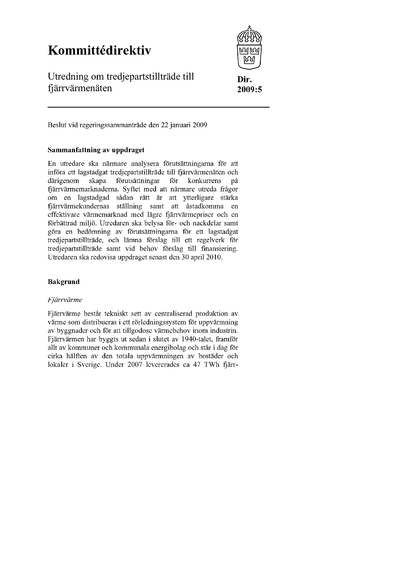 Omslaget till dir. 2009:5