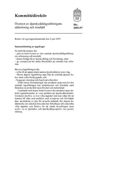 Omslaget till dir. 2009:57