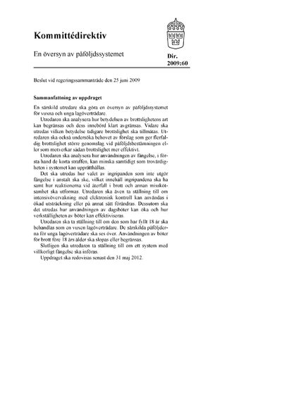Omslaget till dir. 2009:60