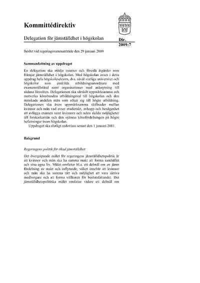 Omslaget till dir. 2009:7