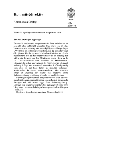 Omslaget till dir. 2009:81