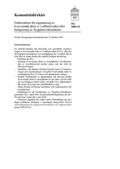 Omslaget till dir. 2009:95