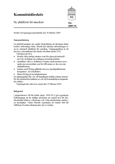 Omslaget till dir. 2009:96