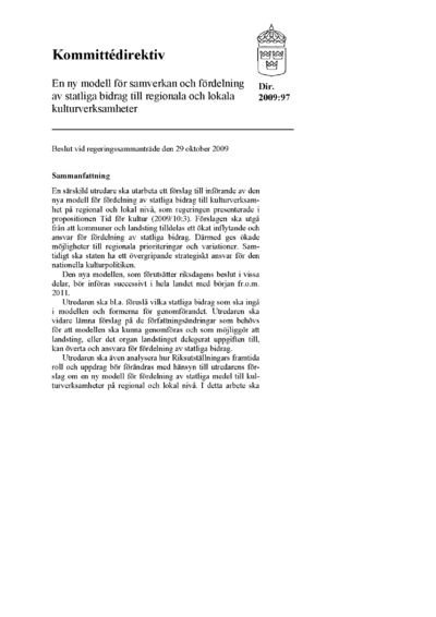 Omslaget till dir. 2009:97
