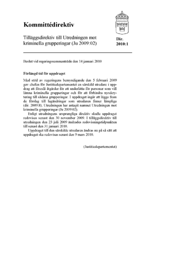 Omslaget till dir. 2010:1