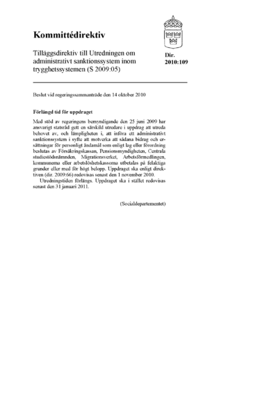 Omslaget till dir. 2010:109