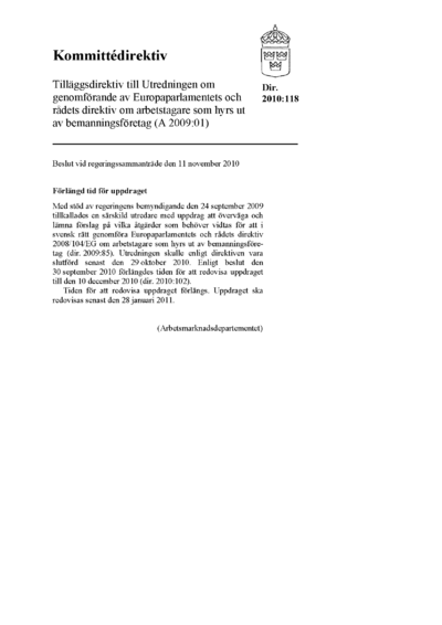 Omslaget till dir. 2010:118