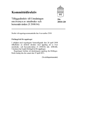 Omslaget till dir. 2010:120