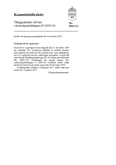 Omslaget till dir. 2010:121