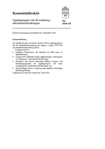 Omslaget till dir. 2010:128