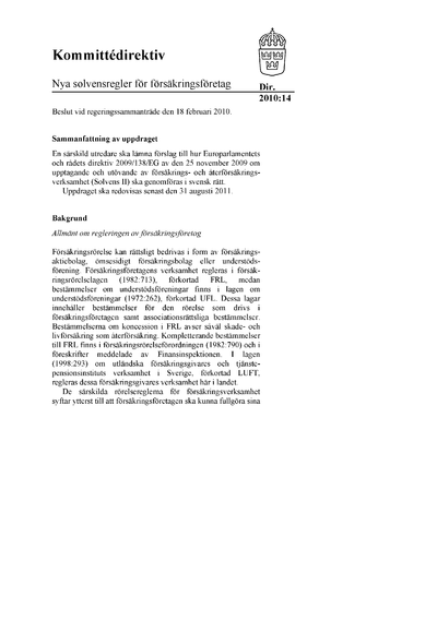 Omslaget till dir. 2010:14