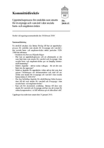 Omslaget till dir. 2010:15