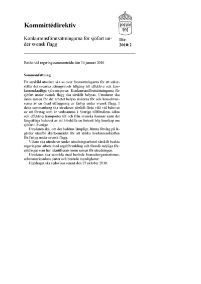 Omslaget till dir. 2010:2