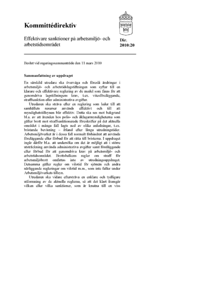 Omslaget till dir. 2010:20