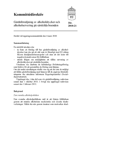 Omslaget till dir. 2010:21