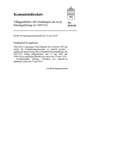 Omslaget till dir. 2010:30