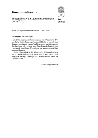 Omslaget till dir. 2010:31