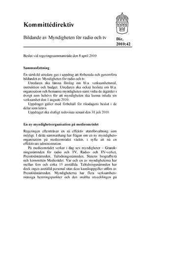 Omslaget till dir. 2010:42