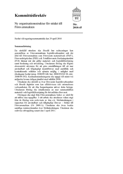 Omslaget till dir. 2010:45