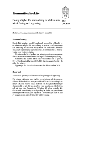 Omslaget till dir. 2010:69