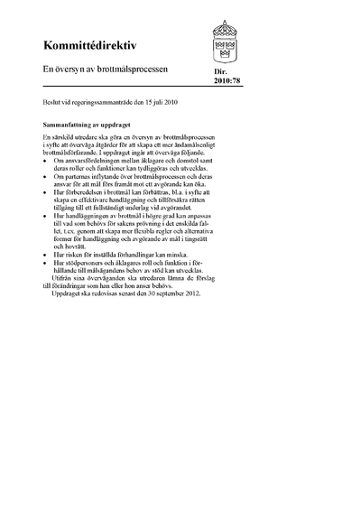 Omslaget till dir. 2010:78