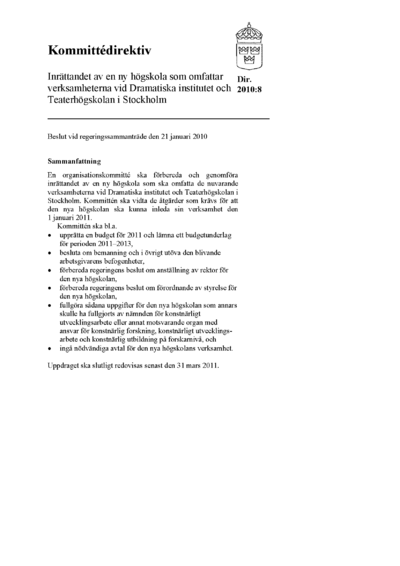 Omslaget till dir. 2010:8