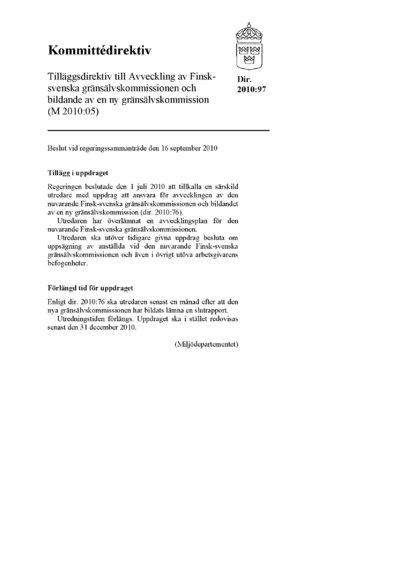 Omslaget till dir. 2010:97