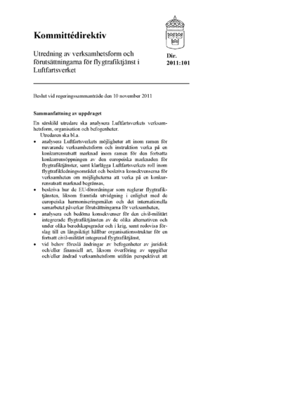 Omslaget till dir. 2011:101