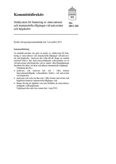Omslaget till dir. 2011:102