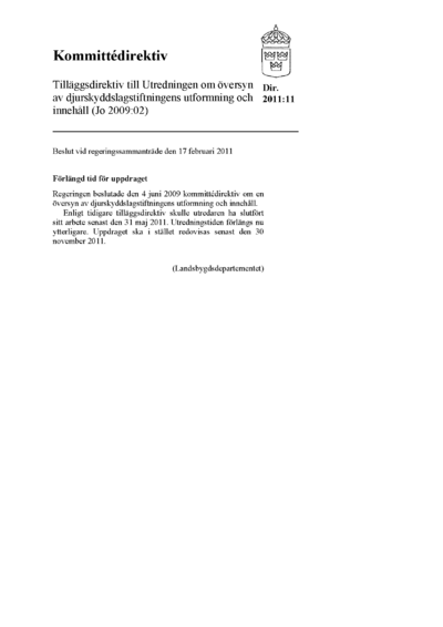 Omslaget till dir. 2011:11