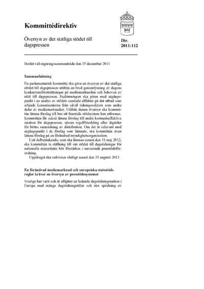 Omslaget till dir. 2011:112