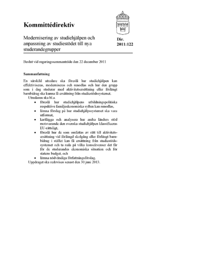 Omslaget till dir. 2011:122