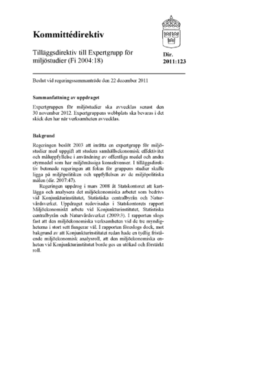 Omslaget till dir. 2011:123