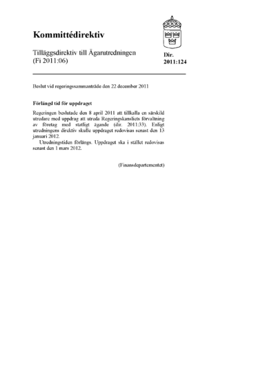 Omslaget till dir. 2011:124