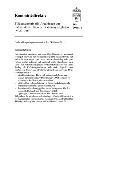 Omslaget till dir. 2011:14