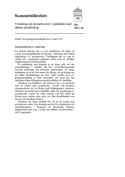 Omslaget till dir. 2011:18