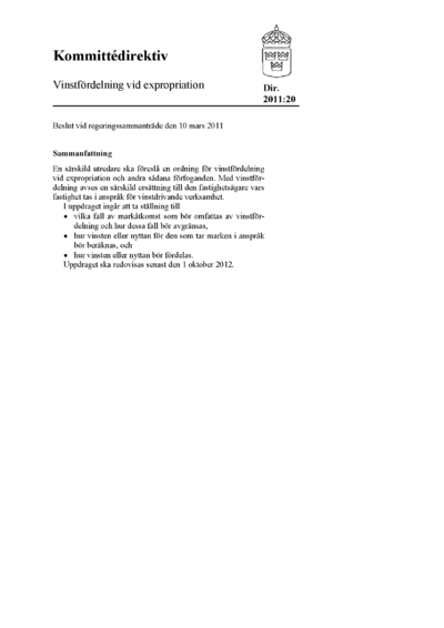 Omslaget till dir. 2011:20