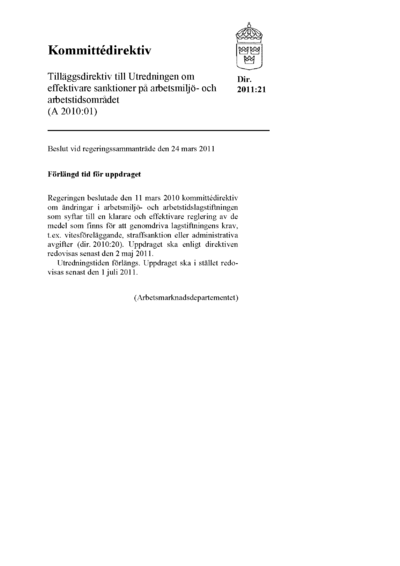 Omslaget till dir. 2011:21