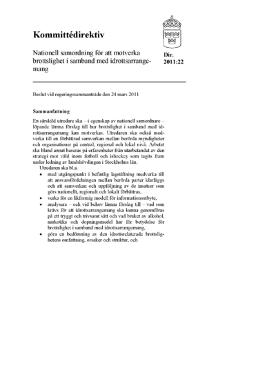 Omslaget till dir. 2011:22