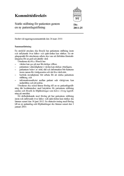 Omslaget till dir. 2011:25