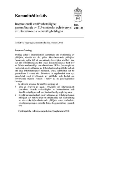 Omslaget till dir. 2011:28