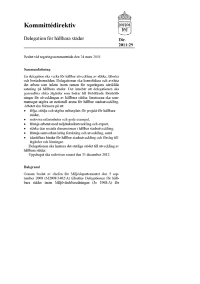 Omslaget till dir. 2011:29