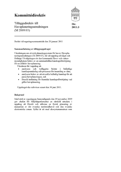 Omslaget till dir. 2011:3