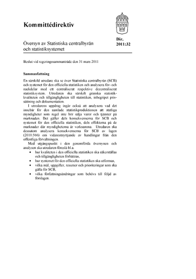 Omslaget till dir. 2011:32