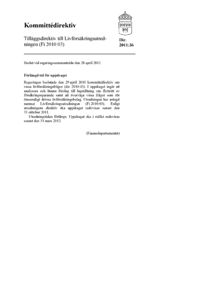 Omslaget till dir. 2011:36