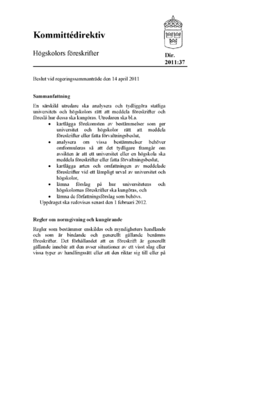 Omslaget till dir. 2011:37