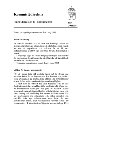 Omslaget till dir. 2011:38