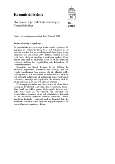 Omslaget till dir. 2011:6