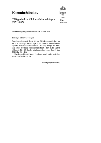 Omslaget till dir. 2011:65